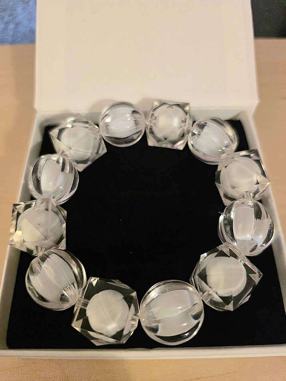 Clear Faceted Bracelet - Women Jewelry